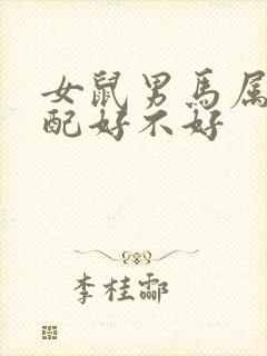 女鼠男马属相婚配好不好