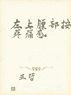 左上腹部按压有疼痛感