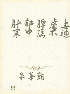 肝郁脾虚上热下寒中焦不通吃什么药