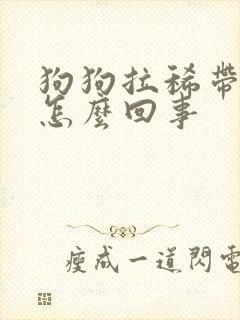 狗狗拉稀带血是怎么回事