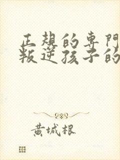 正规的专门教育叛逆孩子的学校有哪些封面