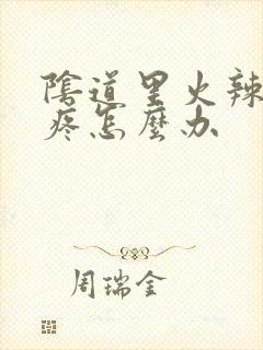 阴道里火辣辣的疼怎么办封面