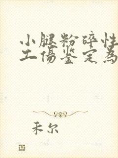 小腿粉碎性骨折工伤鉴定为几级