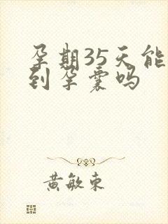 孕期35天能看到孕囊吗