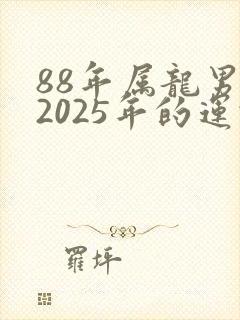 88年属龙男人2025年的运势及运程