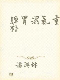 脾胃湿气重怎么补