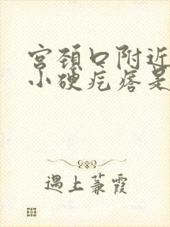 宫颈口附近有个小硬疙瘩是怎么回事