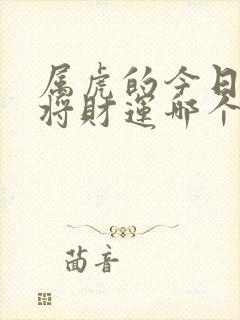 属虎的今日打麻将财运哪个方向