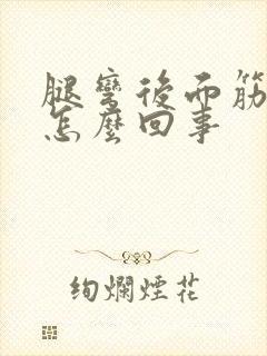 腿弯后面筋疼是怎么回事