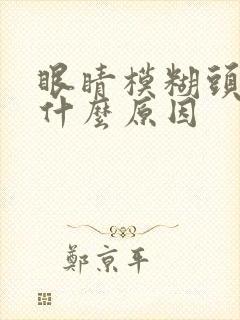 眼睛模糊头晕是什么原因