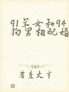 91羊女和94狗男相配婚姻如何