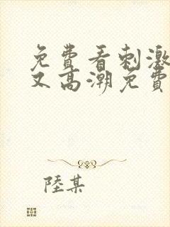 免费看刺激又爽又高潮免费网站视频