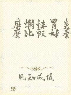 糜烂性胃炎吃什么比较好养胃