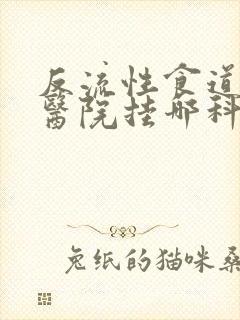 反流性食道炎上医院挂哪科