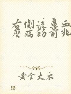 右侧流鼻血是什么病的前兆