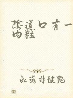 阴道口有一个小肉粒封面