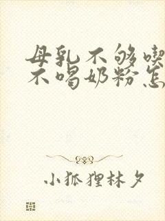 母乳不够吃孩子不喝奶粉怎么办