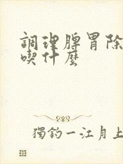 调理脾胃除湿气吃什么