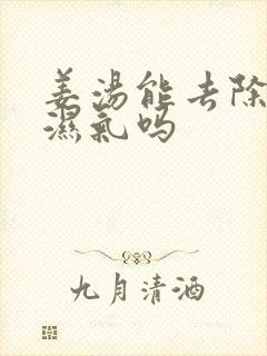 姜汤能去除体内湿气吗封面