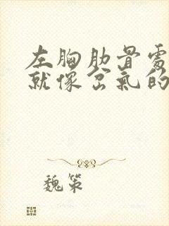 左胸肋骨处呼吸就像岔气的疼