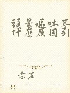 头晕呕吐耳鸣是什么原因引起的