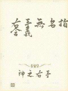 右手无名指戒指含义封面