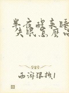 半夜醒来睡不着 失眠怎么治封面