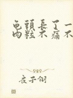 龟头长了一圈小肉粒不痛不痒封面