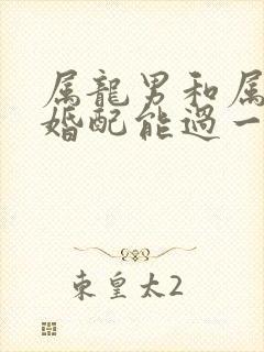 属龙男和属龙女婚配能过一辈子吗