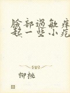 脸部过敏痒 还起一些小疙瘩怎么办