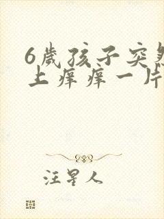 6岁孩子突然身上痒痒一片片红