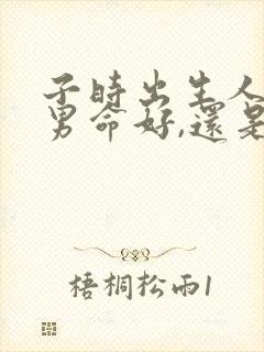 子时出生人,是男命好,还是女孩命好