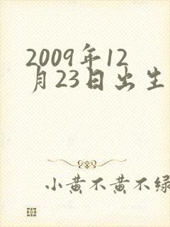 2009年12月23日出生是什么命