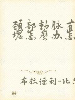 颈部动脉有软斑块怎么办怎么治封面