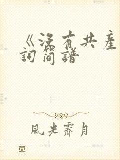 《没有共产》歌词简谱封面