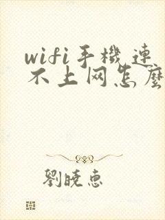 wifi手机连不上网怎么回事