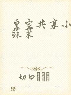 皇家共享小公主苏茉封面