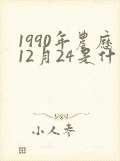 1990年农历12月24是什么命