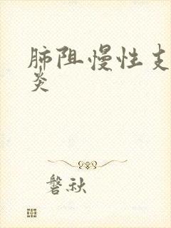 肺阻慢性支气管炎