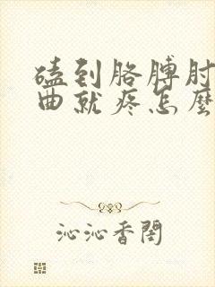 磕到胳膊肘一弯曲就疼怎么办封面