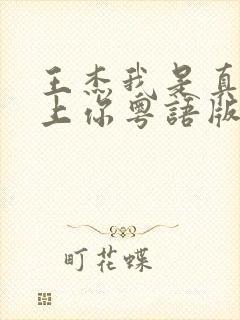 王杰我是真的爱上你粤语版歌名