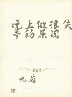 晚上做很失眠多梦的原因封面