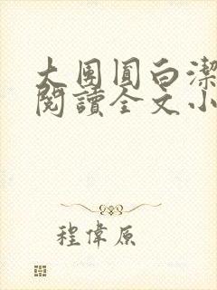 大团圆白洁免费阅读全文小说