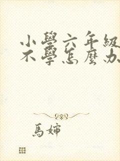 小学六年级小孩不学怎么办