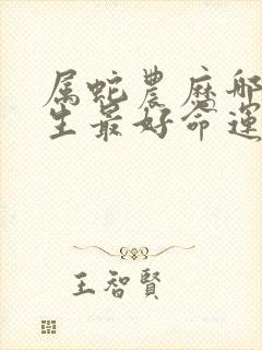 属蛇农历哪天出生最好命运