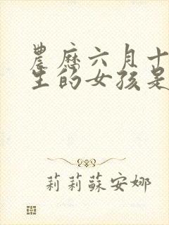 农历六月十七出生的女孩是什么命封面