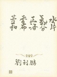 藿香正气水可以和布洛芬片一起服用吗