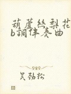 葫芦丝梨花颂降b调伴奏曲