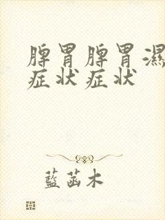 脾胃脾胃湿气重症状症状