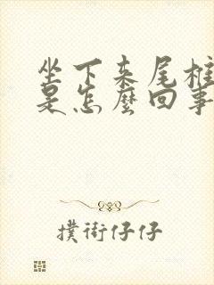 坐下来尾椎骨疼是怎么回事